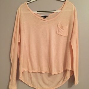 American Eagle Outfitters Light Pink Long Sleeve